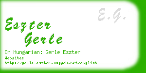 eszter gerle business card